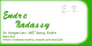 endre nadassy business card